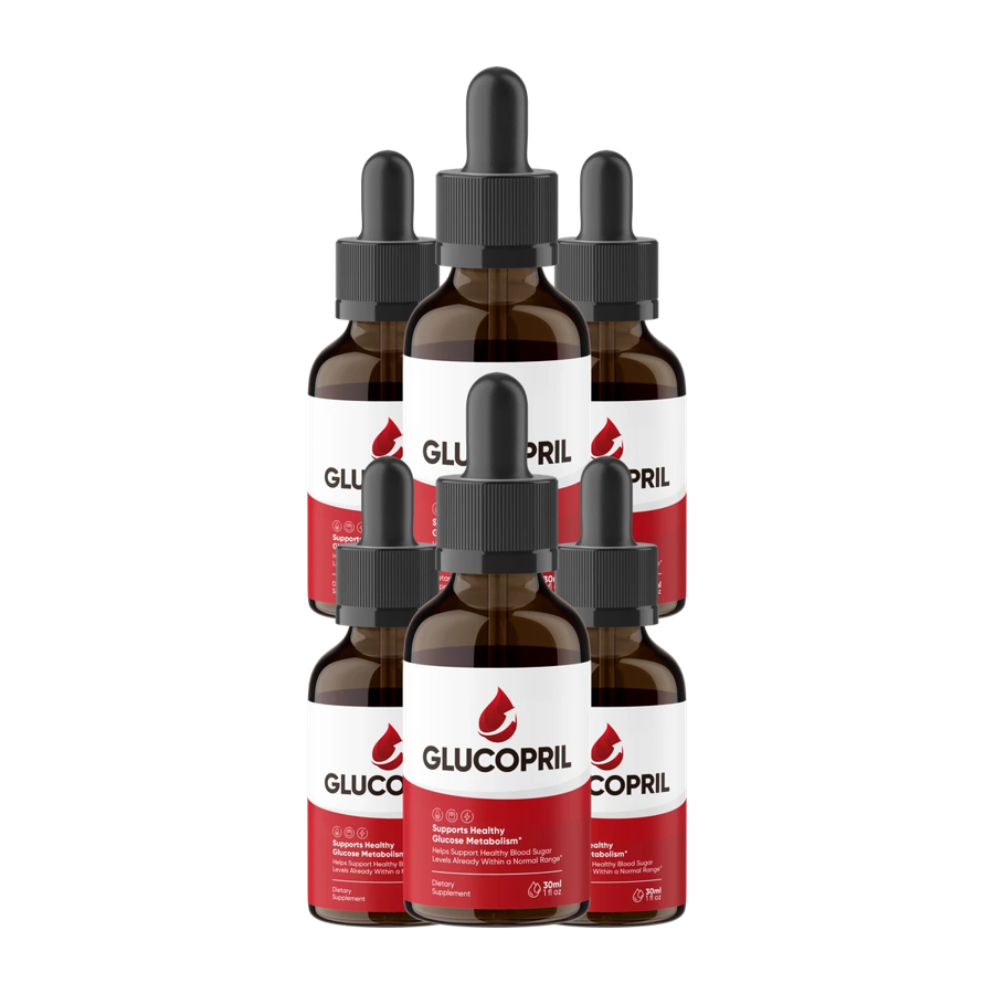 GlucoPril blood sugar support bottles